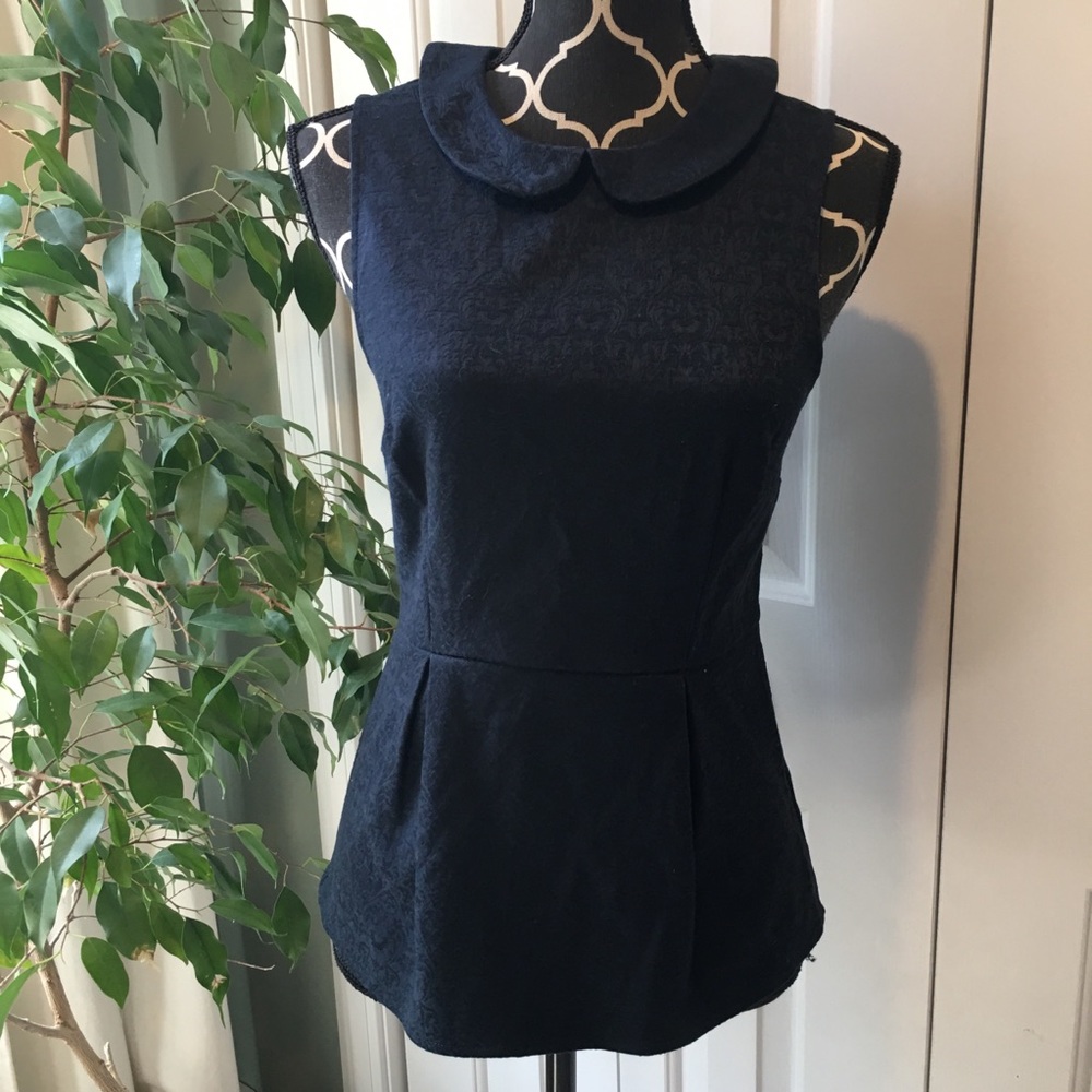 J. Crew collared peplum top